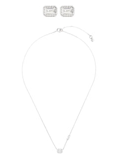 pendant and stud fastening earrings box set