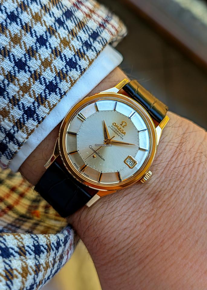 Omega Constellation De Luxe Pie Pan Rose Gold 18kt 0.750 RARE