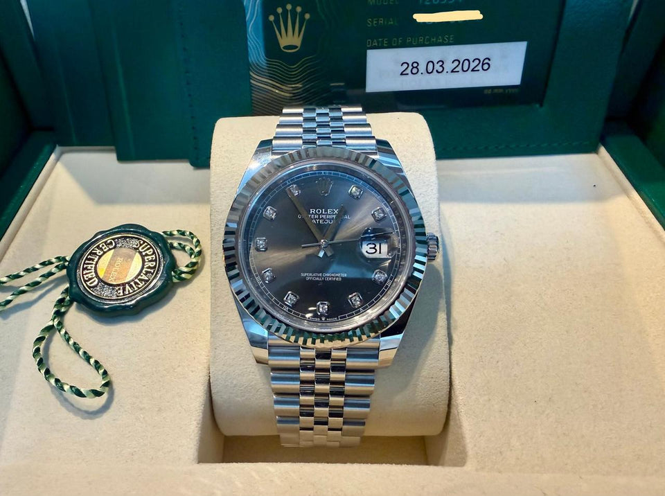 Rolex | Datejust | 126334G | Steel | 41 mm | Steel | Grey | Automatic