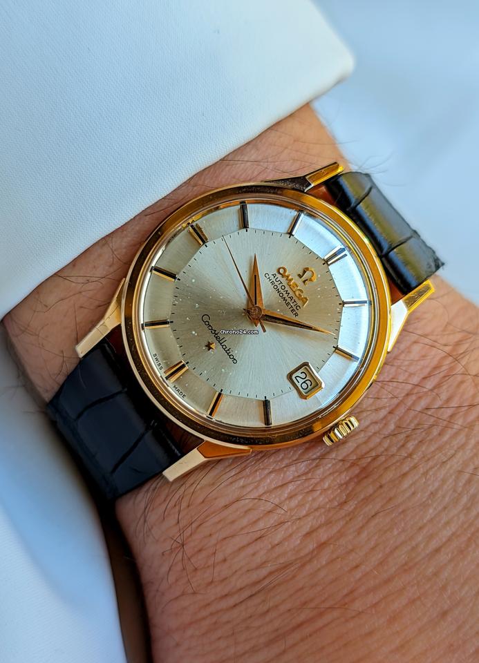 Omega Constellation De Luxe Pie Pan Rose Gold 18kt 0.750 RARE