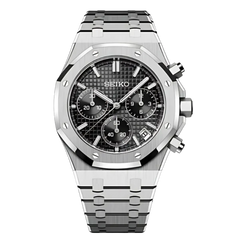 Seiko Mod Royal Oak Chronograph Black