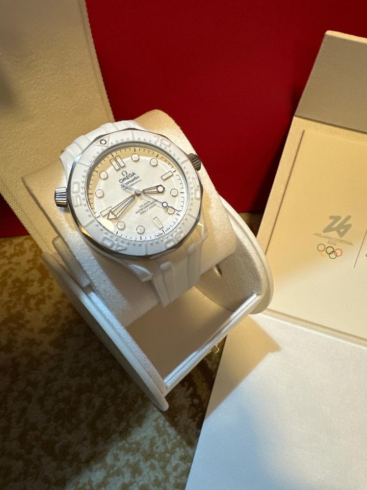 Omega Seamaster Diver 300 MMilano Cortina 2026 White