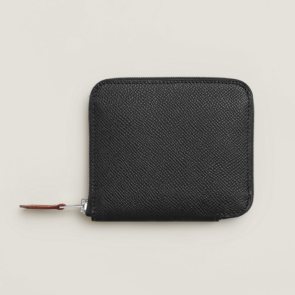 Hermes Silk'In Compact Wallet Noir