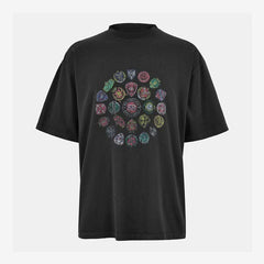 Balenciaga Men's Bal Spiral Regular Fit T-Shirt