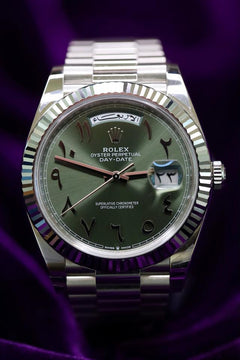 Rolex | Day-Date | 228236 | Platinum | Platinum | Green | Automatic