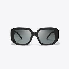 Tory Burch T Monogram Geometric Sunglasses BLACK/GREY GRADIENT