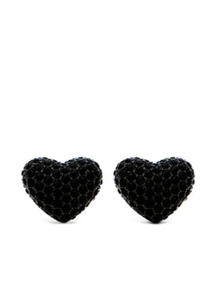 The Pavé Balloon Heart earrings