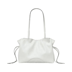 Tory Burch Small Ella natuura Drawstring Tote Bianco