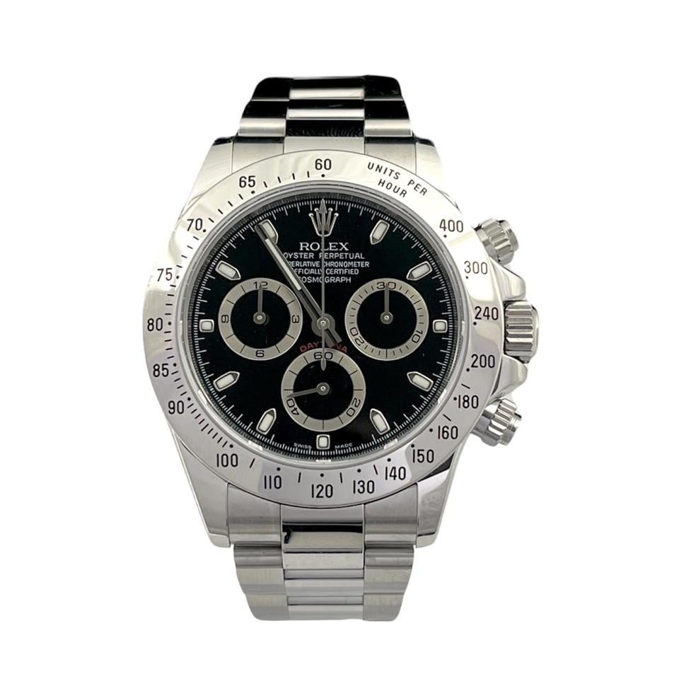 Rolex | Daytona | 116520 | Steel | 40 mm | Steel | Black | Automatic
