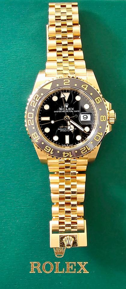 Rolex | GMT-Master II | 126718grnr | 40 mm | Yellow gold | Automatic