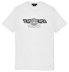 Versace T-Shirt Tessuto Jersey Cotone Con Stampe