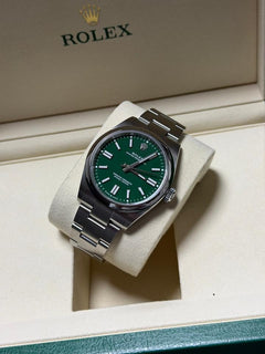 Rolex | Oyster Perpetual | 134300 | Steel | 41 mm | Steel | Green | Automatic