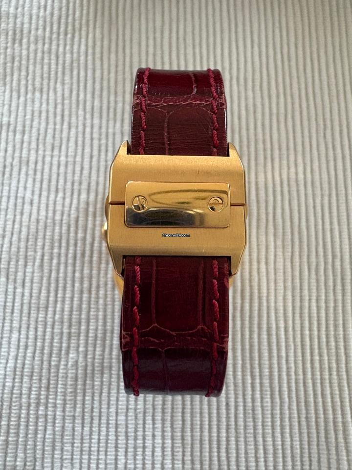 Cartier Santos 100 Diamond Rose Gold Ladies Watch WM502151