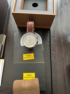 Breitling Navitimer GMT1 B04 Chronograph Gmt 48 Brown Leather Strap