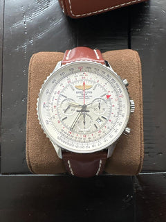 Breitling Navitimer GMT1 B04 Chronograph Gmt 48 Brown Leather Strap