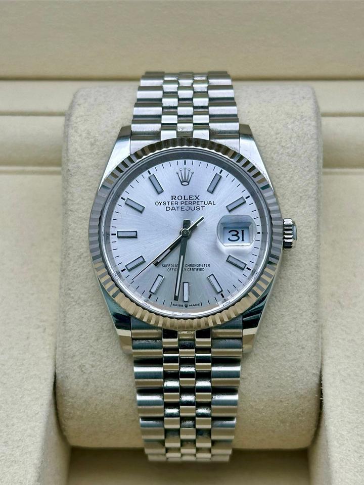 Rolex | Datejust | 126234 | Steel | 36 mm | Steel | Silver (solid) | Automatic