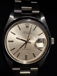 Rolex | Oysterdate Precision | 6694 | Steel | 34 x 40 mm | Steel | Silver (solid) | Manual winding