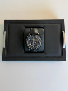 Omega Speedmaster Dark Side Of The Moon Apollo 8 Special Edition with both pin buckle & fold clasp.