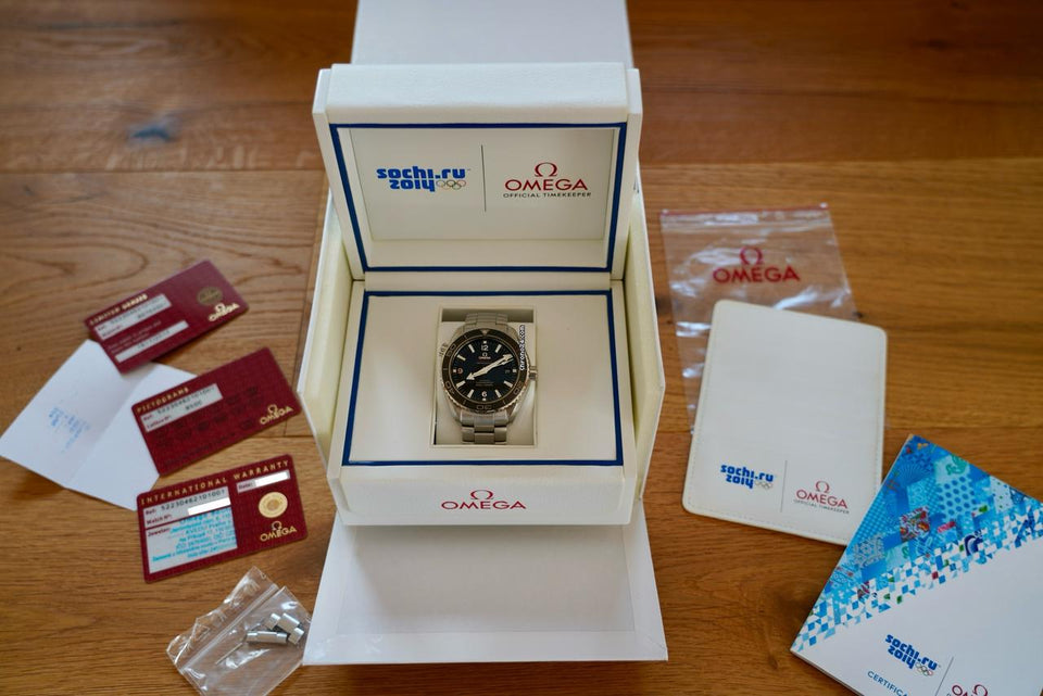 Omega Seamaster Planet Ocean Sochi Full Set New Rare