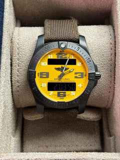 Breitling Aerospace EVONight Mission Very rare Breitling Aerospace night mission yellow dail