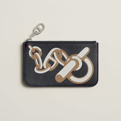 Hermes Zipengo Chaine D'Ancre Card Holder Bton