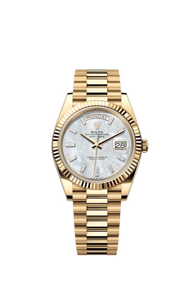 Rolex | Day-Date | 228238 | Yellow gold | 40 mm | Yellow gold | Mother of pearl | Automatic